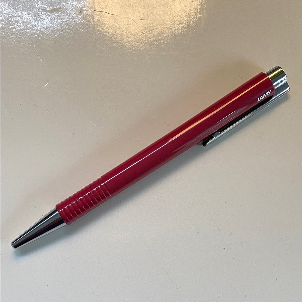 Red Lamy Logo M Ballpoint Pen unused new without packaging